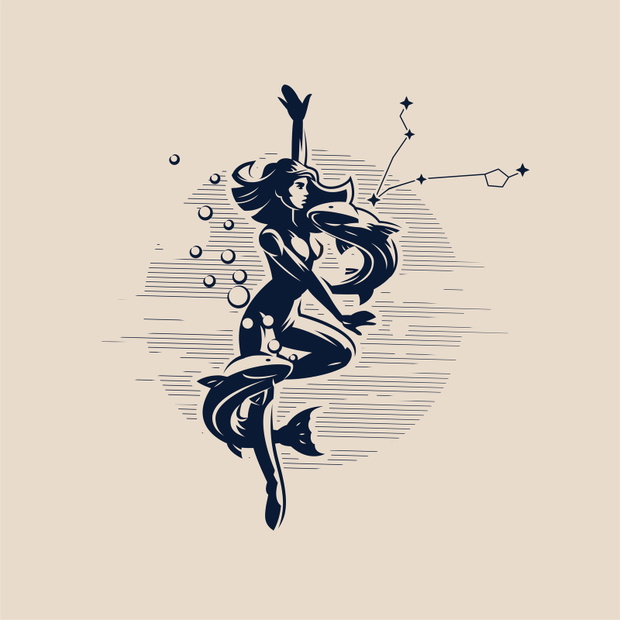Sign of the Zodiac Pisces.