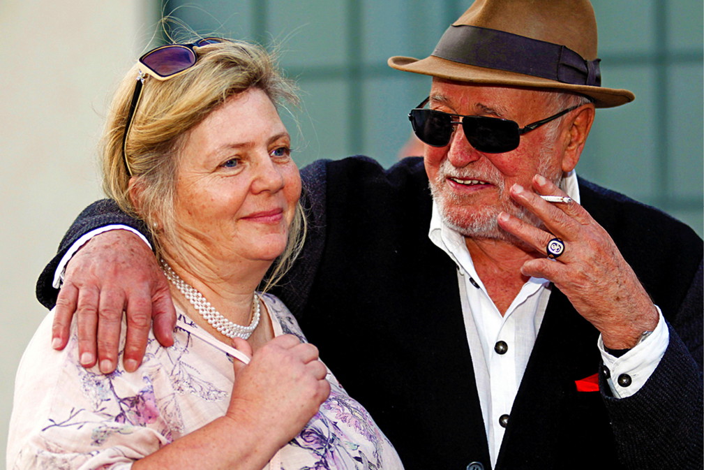 Jan Nowicki z żoną Anną Kondratowicz na Festiwalu Reżyserii Filmowej w Wałbrzychu