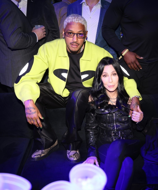 *EXCLUSIVE* AE and Cher step out at Drake's Super Bowl party in Arizona!