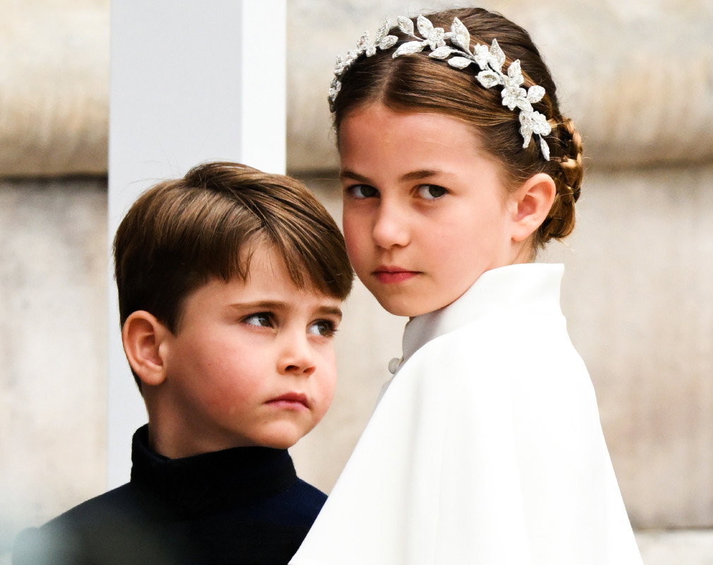 GettyImages-1487933666 księżniczka Charlotte, książę Louis, koronacja Karola III,  6 maja 2023