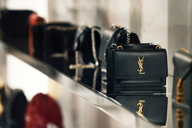 September 22, 2018: Milan, Italy - Yves Saint Laurent handbags