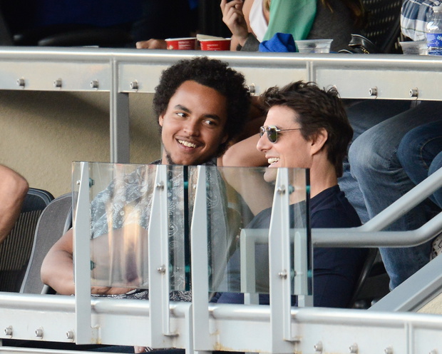 Celebrities At The Los Angeles Dodgers Game