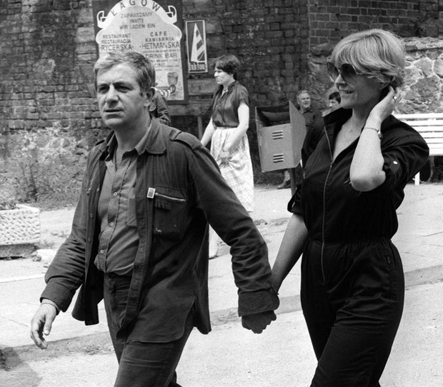 Aktorzy Zbigniew Zapasiewicz i Iwona S³oczyñska