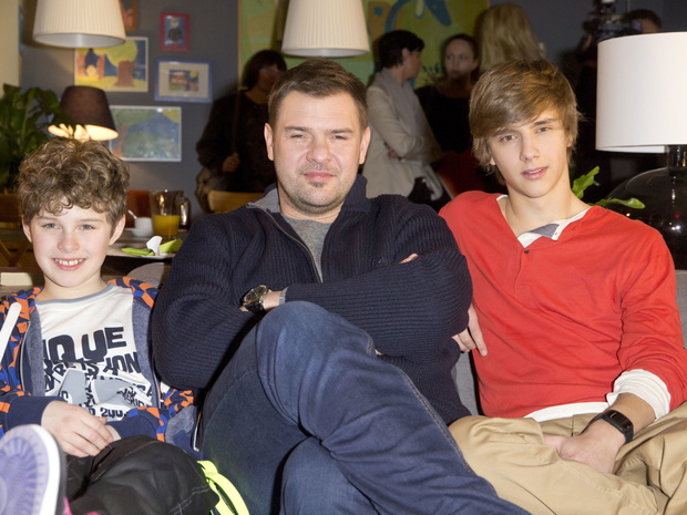 od lewej: Adam Zdrojkowski, Tomasz Karolak, Maciej Musial