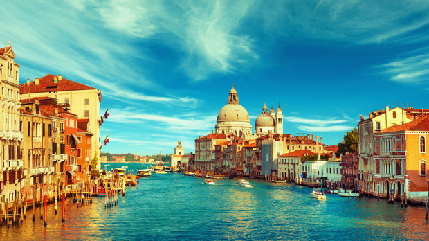 Gorgeous view of the Grand Canal, Venice, Italy