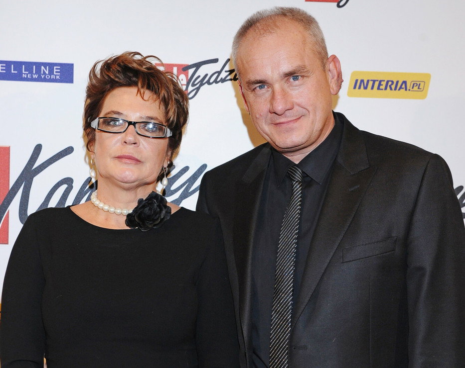 Michał Olszański, żona Magdalena Olszańska