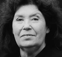 Zofia Merle, portret czarno-biały
