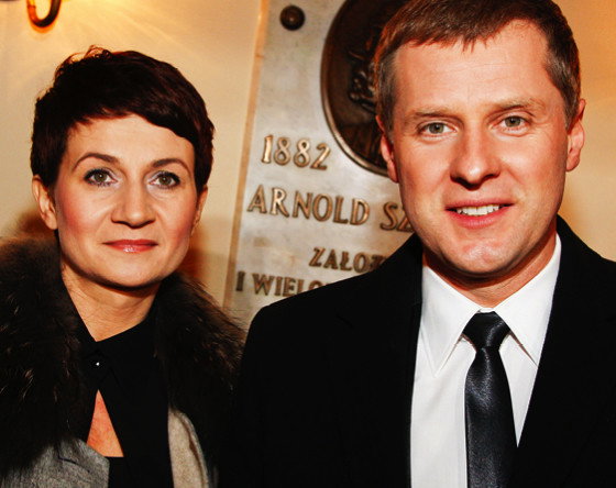 Krzysztof Respondek, żona Katarzyna Respondek, jubileusz 40-lecia TVP2, Warszawa, 23.10.2010 rok