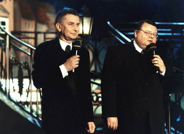 scena z: Krzysztof Materna, Wojciech Mann fot. Karewicz/AKPA