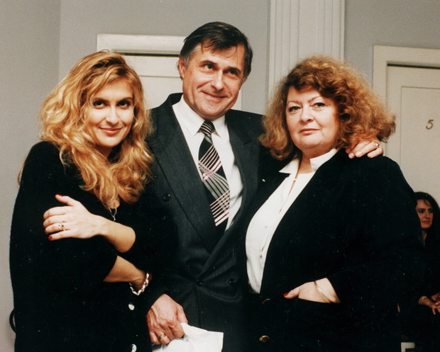 Katarzyna Skrzynecka z rodzicami