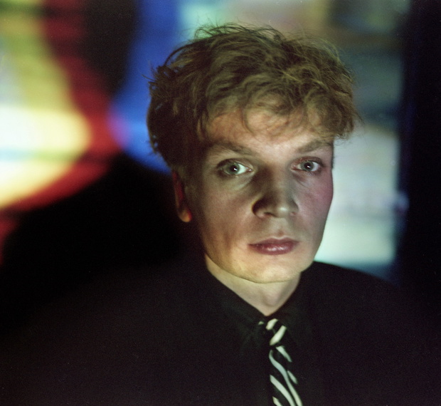 Grzegorz Ciechowski na planie zdjêciowym filmu