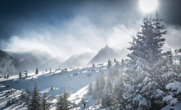 Tatra Mountains- strong wind and snow