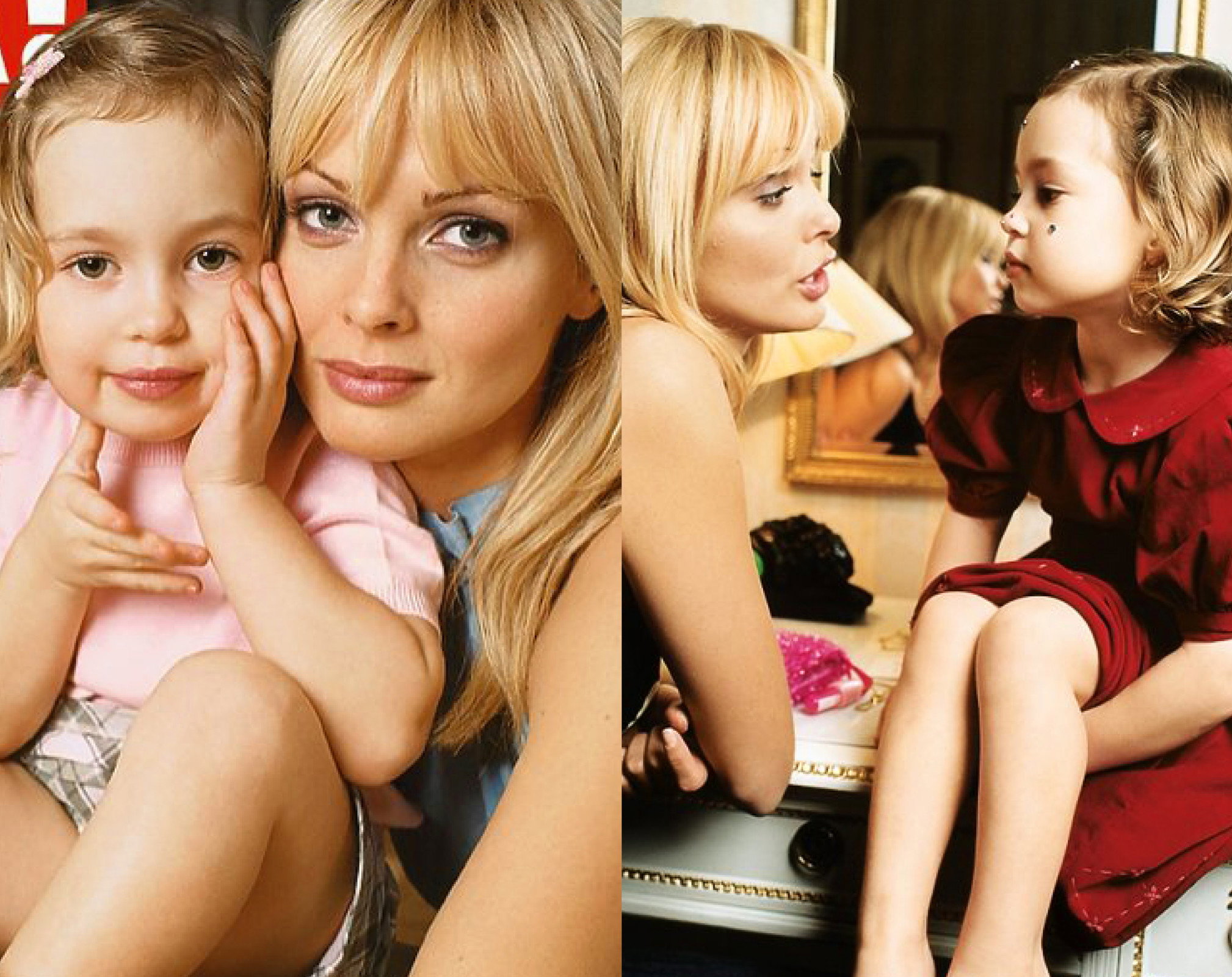 Izabella Scorupco, córka Julia Scorupco, Julia Czerkawska, sesja VIVY!, 2001 rok