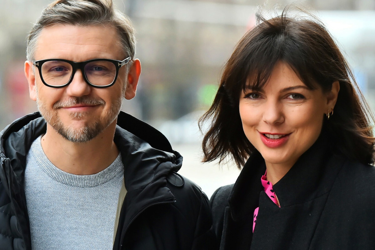 Krzysztof Czeczot, Karolina Gorczyca, plan „Dzień Dobry TVN”, Warszawa, 24.03.2024 rok