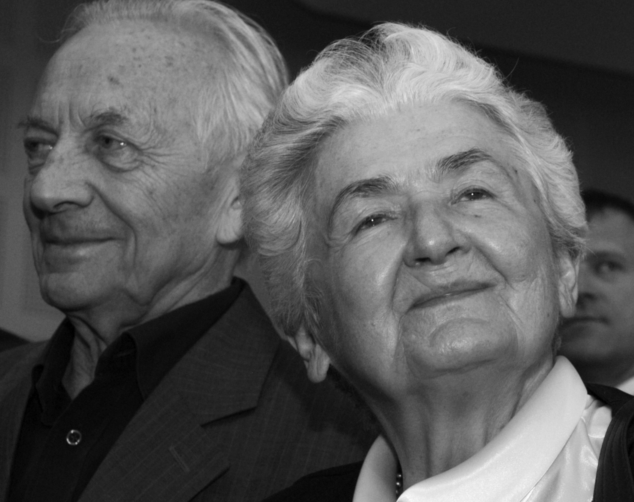 Wiesława Różewicz, żona Tadeusza Różewicza, brat Stanisław Różewicz, Gdańsk, 01.06.2006 rok