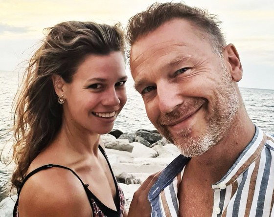 Krystian Wieczorek z żoną, żona Krystiana Wieczorka, Maria Szafirska,
