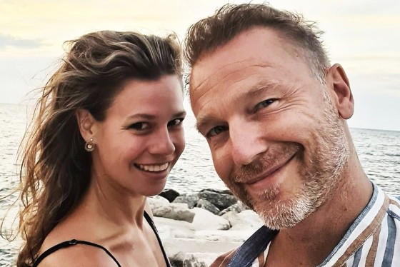 Krystian Wieczorek z żoną, żona Krystiana Wieczorka, Maria Szafirska,