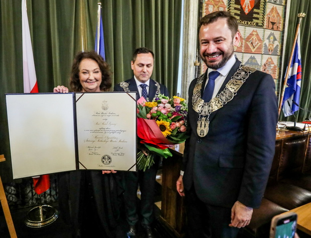 Anna Dymna honorow? obywatelk? Krakowa