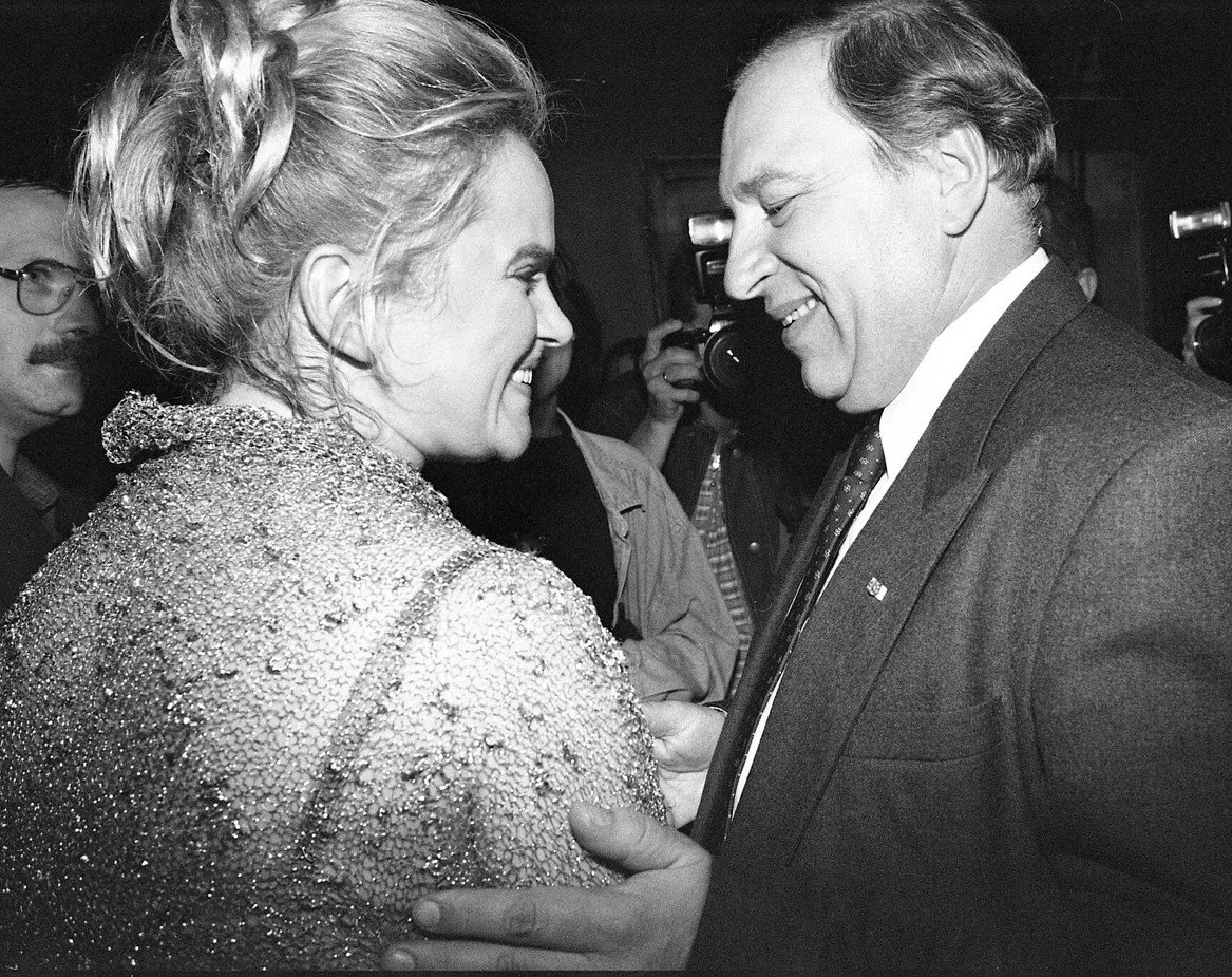 Katarzyna Figura, Jerzy Stuhr, rozdanie corocznych nagród filmowych „Złote Kaczki”, Warszawa, 27.04.1998 rok