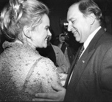 Katarzyna Figura, Jerzy Stuhr, rozdanie corocznych nagród filmowych „Złote Kaczki”, Warszawa, 27.04.1998 rok
