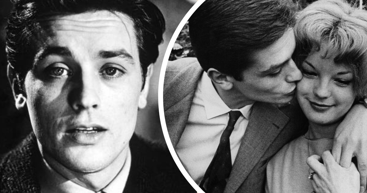 Alain Delon i Romy Schneider  FB