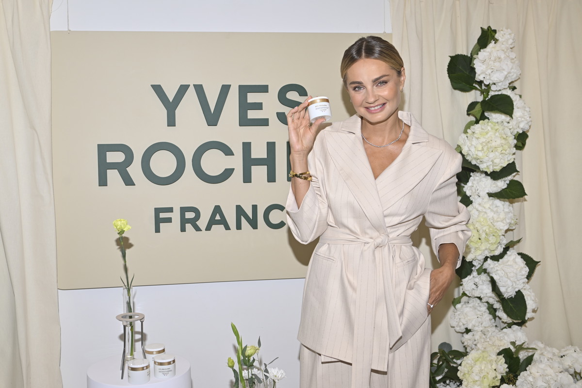 Małgorzata Socha polską ambasadorką gamy kosmetyków Anti-Âge Global marki Yves Rocher. Fot. Jacek Kurnikowski/AKPA