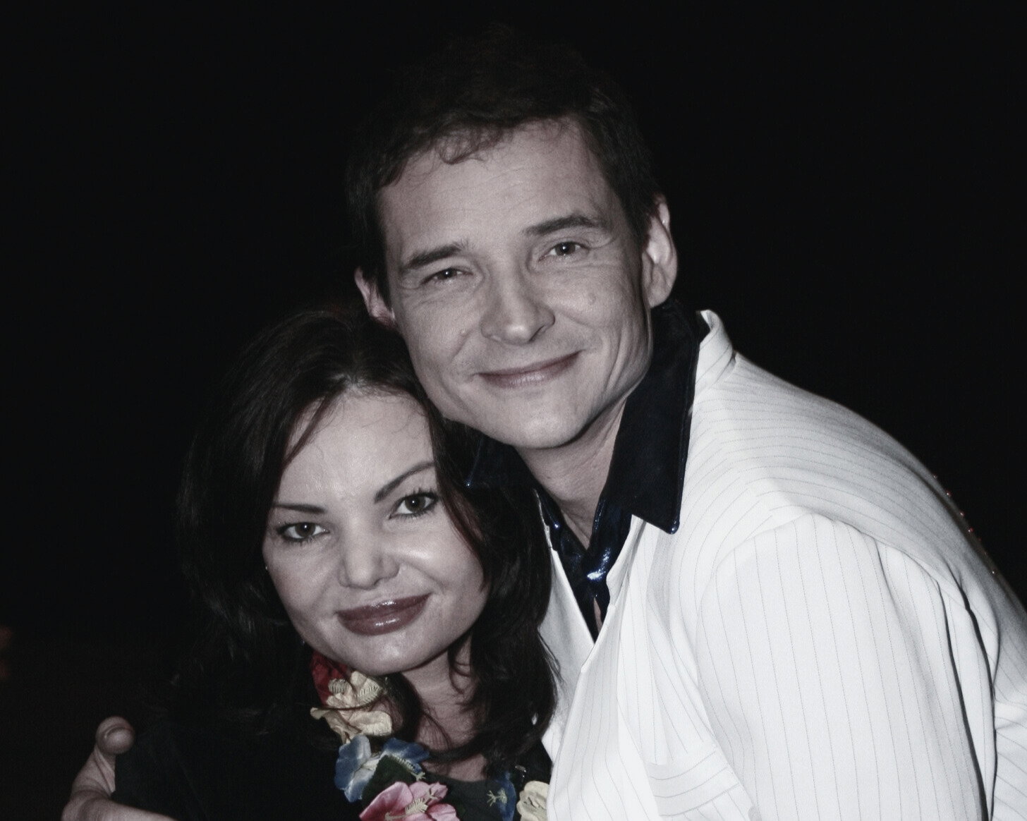 Przemysław Babiarz, żona Marzena. 12.10.2007 rok