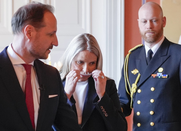 Książę Haakon, księżna Mette-Marit, książę Sverre Magnus, 10.04.2026.