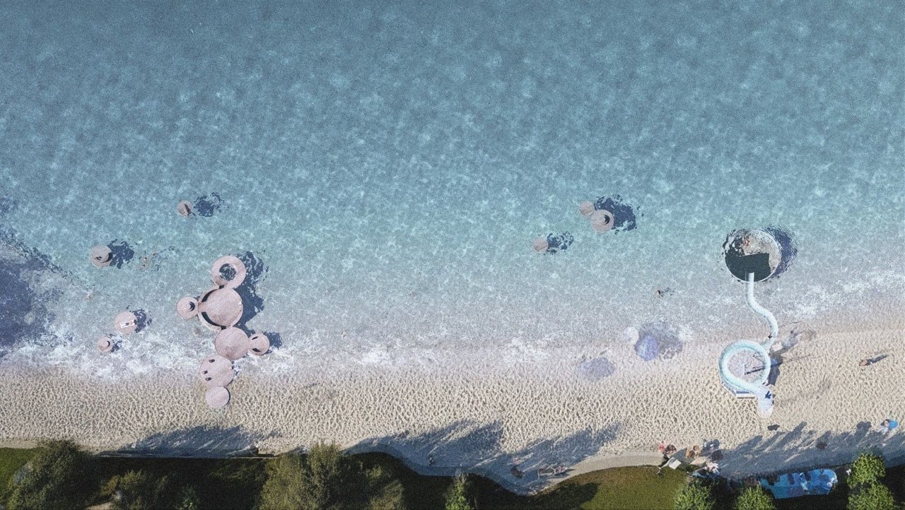 Projekt plaży w Pszczewie