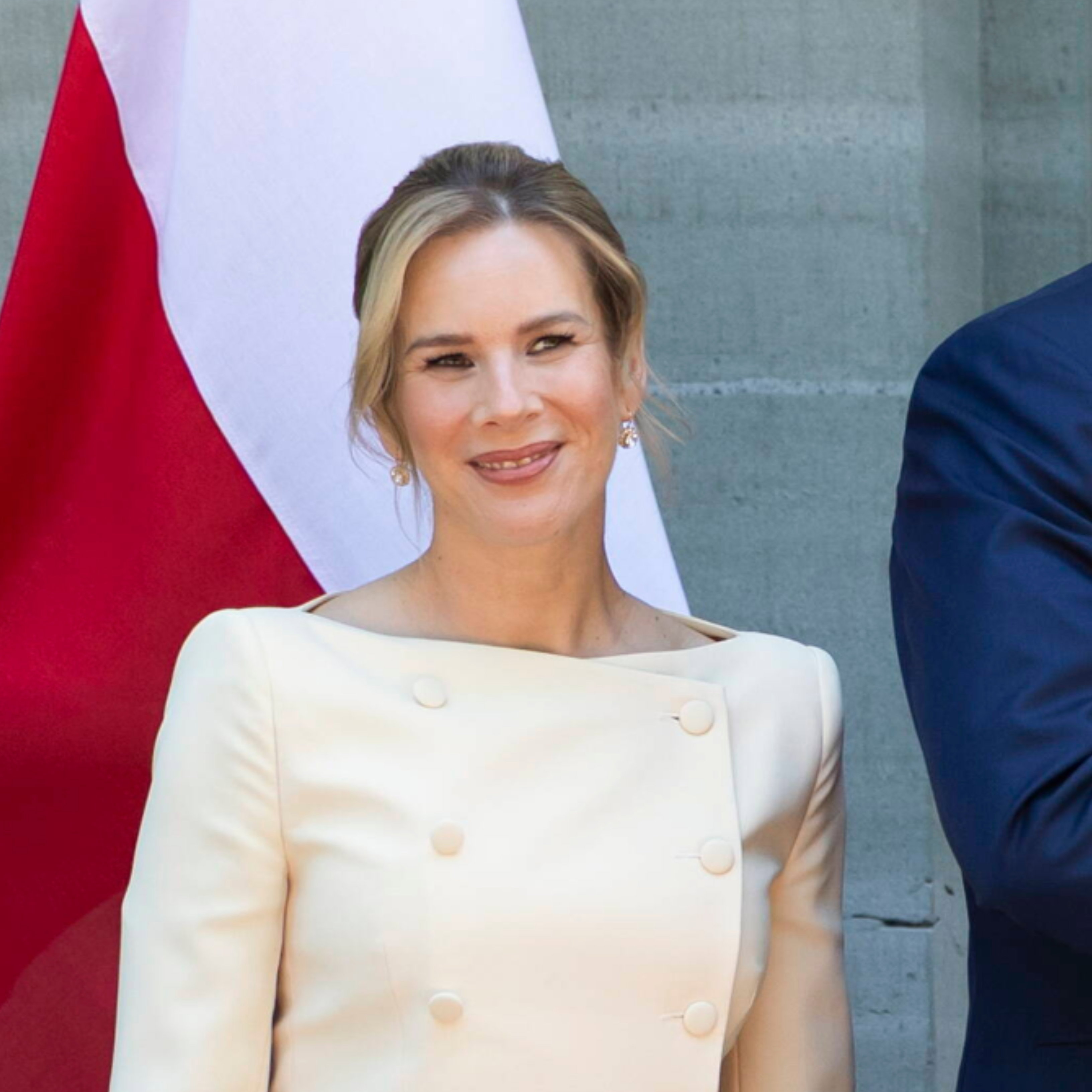 Berno, Szwajcaria, 27.05.2026. Prezydent Rzeczypospolitej Polskiej Karol Nawrocki, pierwsza dama Marta Nawrocka, Guy Parmelin i jego żona Caroline