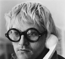 Portrait of David Hockney with Telephone in Hand