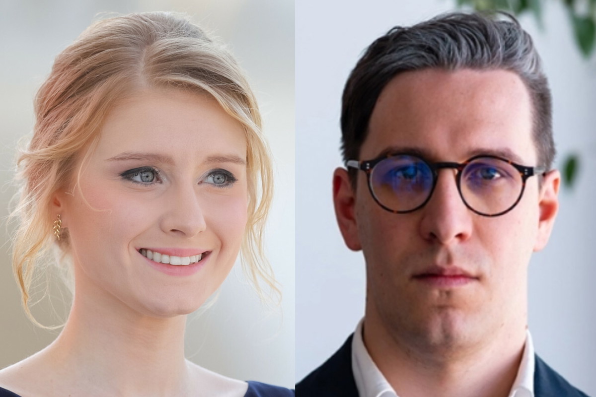 06.08.2020 rok, Warszawa. Kinga Duda, Mateusz Zawistowski, prezes zarządu MS TFI w Grupie PGZ