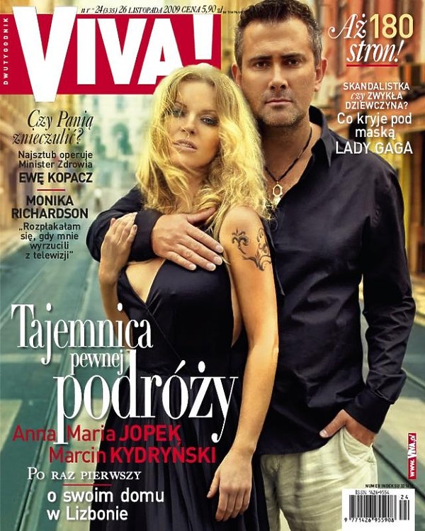 Anna Maria Jopek i Marcin Kydryński na okładce magazynu Viva!