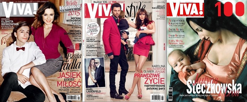 Steczkowska, Jopek, Rodowicz, Kukulska, Tadla. Sławne matki z synami na okładkach "Vivy!"
