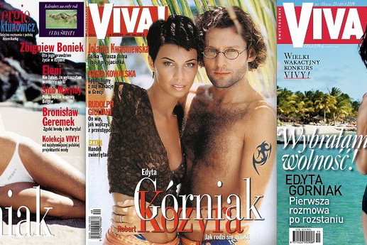 Edyta Górniak okładki "Viva!" 1998, 1999, 2009