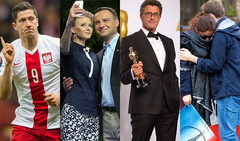 Robert Lewandowski, Andrzej Duda, Kinga Duda, Paweł Pawlikowski