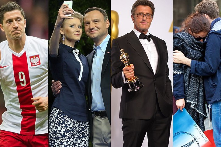 Robert Lewandowski, Andrzej Duda, Kinga Duda, Paweł Pawlikowski