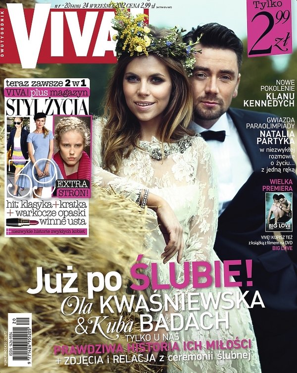 Ślub Oli Kwaśniewskiej i Kuby Badacha na okładce Vivy! Wywiad, sesja