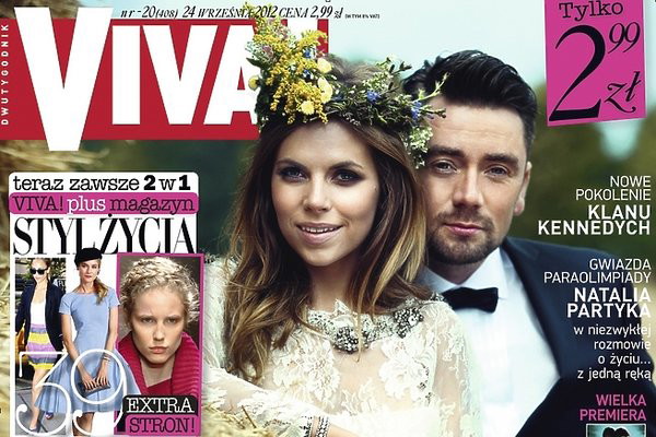 Ślub Oli Kwaśniewskiej i Kuby Badacha na okładce Vivy! Wywiad, sesja