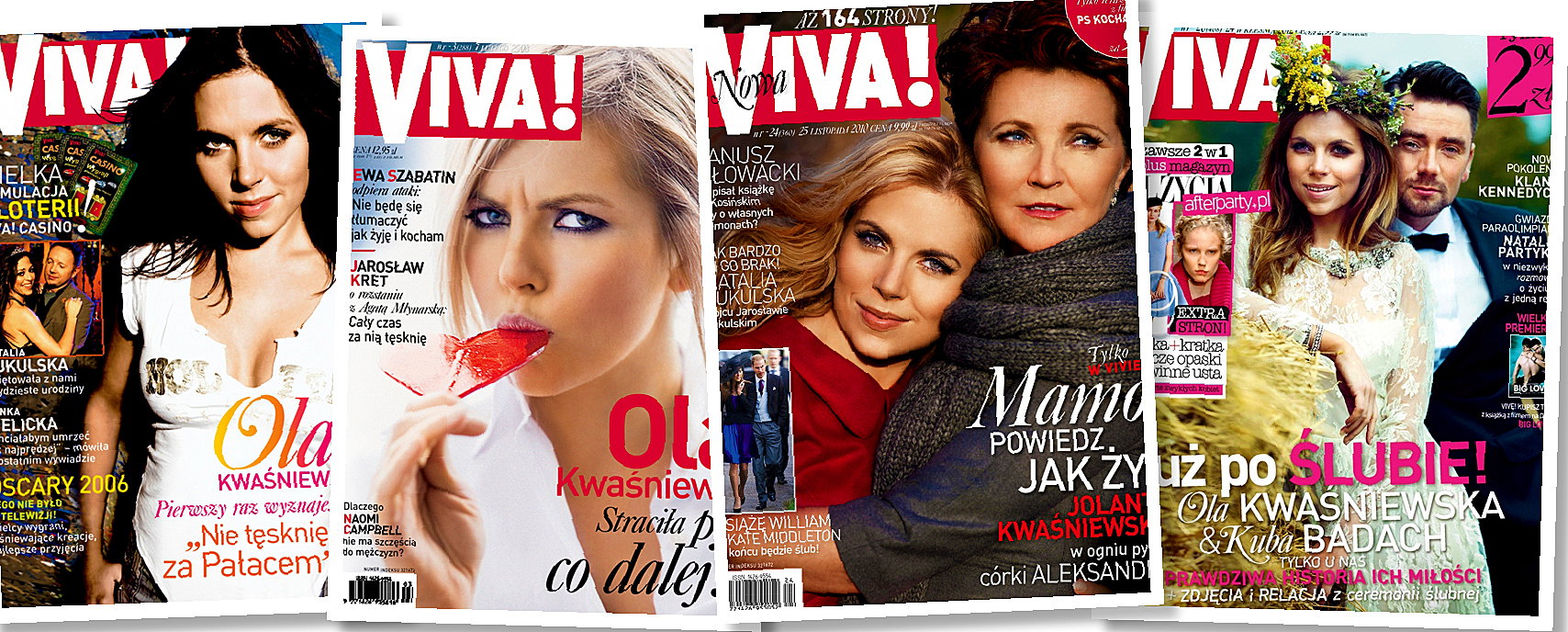 Aleksandra Kwaśniewska na okładkach