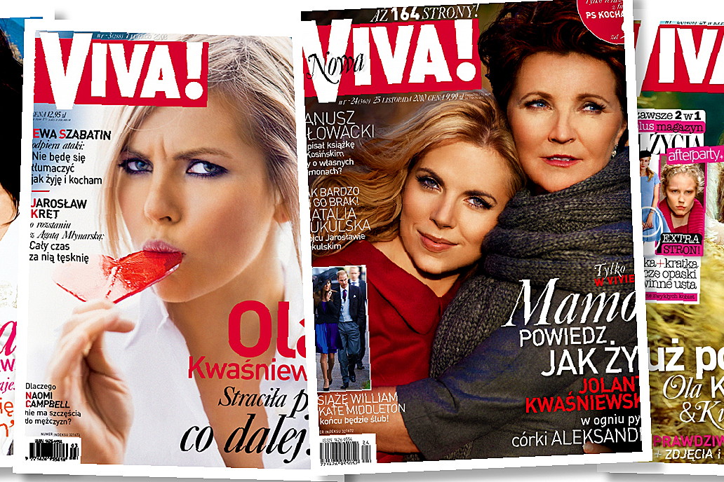 Aleksandra Kwaśniewska na okładkach