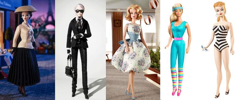 Barbie z wystawy w Musée des Arts Décoratifs