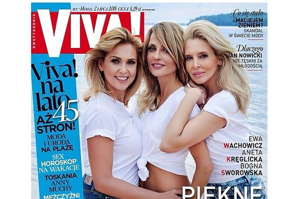 Ewa Wachowicz, Aneta Kręglicka i Bogna Sworowska na okładce Vivy!