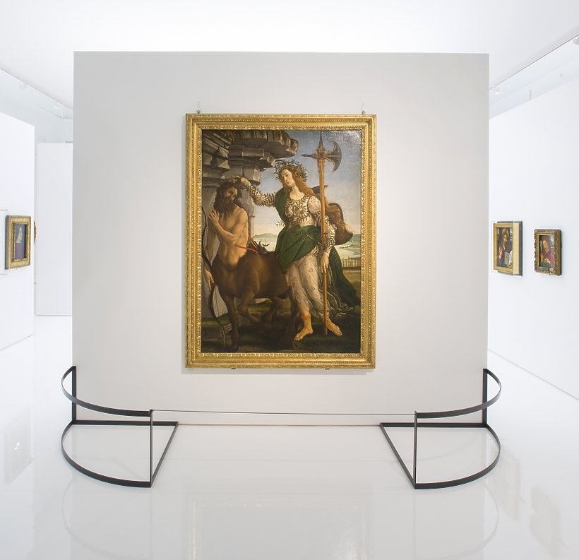 Installation view of Botticelli Reimagined at the V&A, 5 March - 3 July 2016
