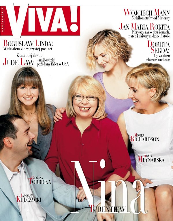 Grażyna Torbicka, Nina Terentiew, Monika Richardson, Agata Młynarska, Jarosław Kulczycki, Viva! czerwiec 2000