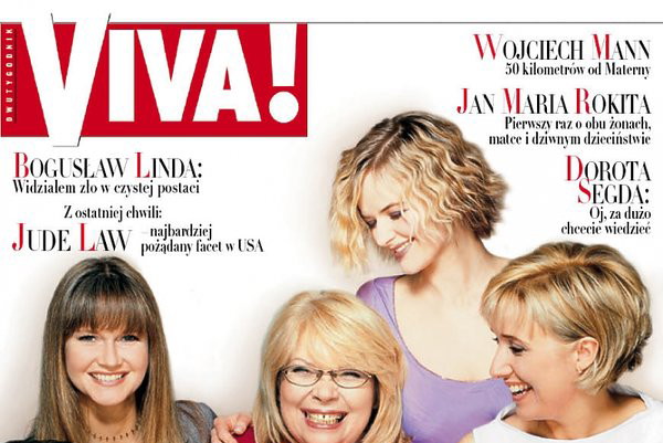 Grażyna Torbicka, Nina Terentiew, Monika Richardson, Agata Młynarska, Jarosław Kulczycki, Viva! czerwiec 2000