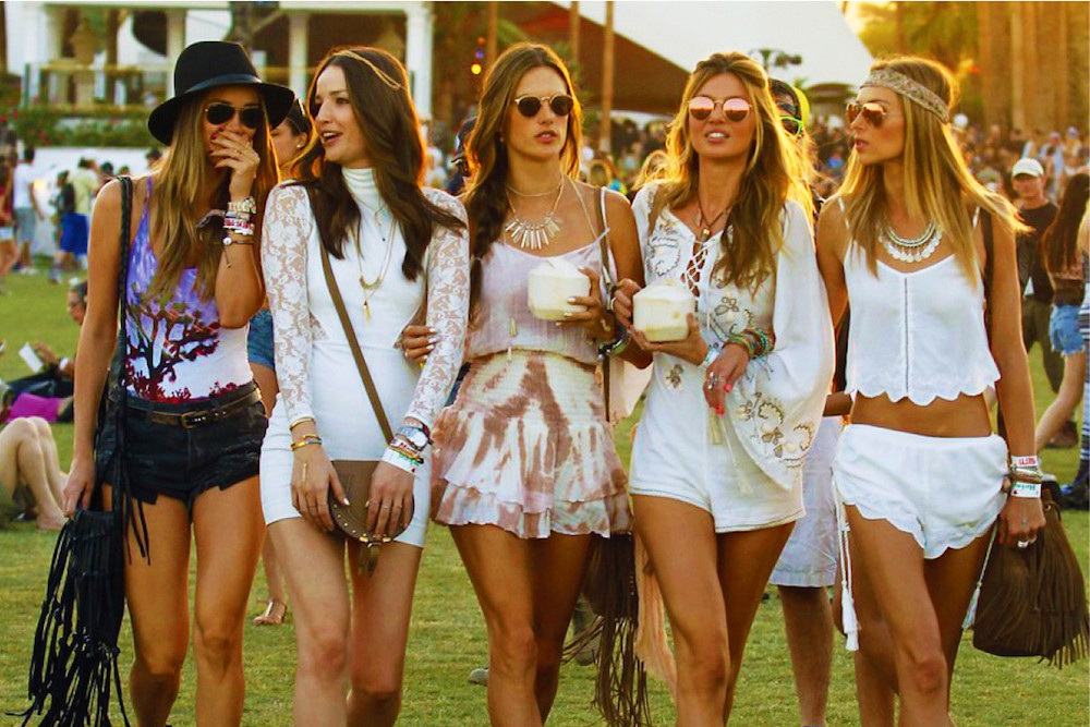 Coachella stylizacje gwiazd