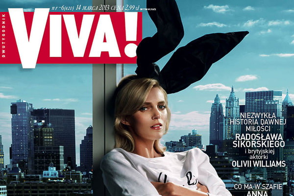Anja Rubik na okładce Vivy!, marzec 2013