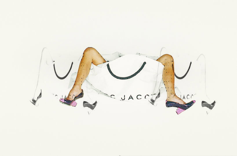 Victoria Beckham. Legs, bag and shoes. Marc Jacobs Campaign Spring Summer 2008, LA 2007 © Juergen Teller
