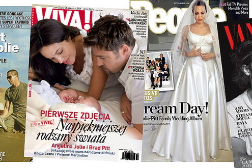 Angelina Jolie i Brad Pitt na okładkach
